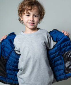 Camiseta Algodão Infantil Cinza Mescla